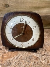 Smiths Vintage Chiming Mantle Clock 8 Day Floating Balance Select On/Off 1950s.