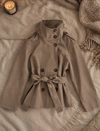 Damen trenchcoat mantel jacke - trenchcoat,