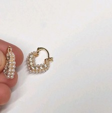 Strass Perle Ohrringe