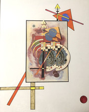 Alte 3D Assemblage Moderne Abstrakt Kunst Gemälde Art Konstruktivismus Kandinsky