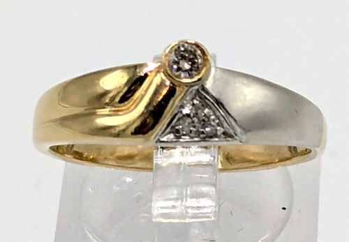 Eleganter goldring 14k 585 - goldring, 14k/0,585