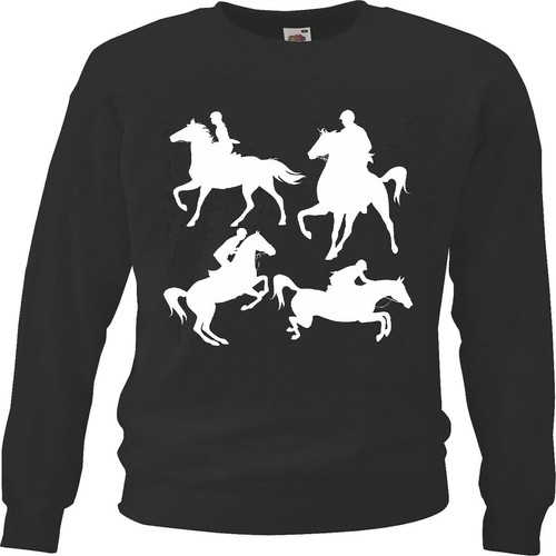 Sweatshirt silhouette pferde - sweatshirt,