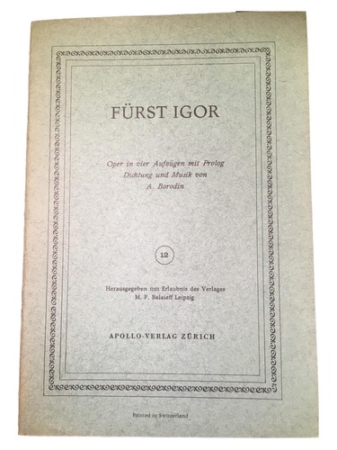 Borodin fürst igor oper - borodin,