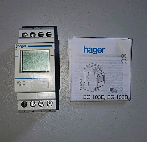 Hager zeitschaltuhr 103 - eg,