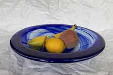 Große Schale Swirl Design Glaskunst farbverlauf Kosta Boda zugeschrieben. 3,51Kg