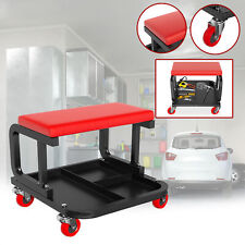 Werkstatthocker Werkstattsitz Rollhocker Werkstattstuhl mit Werkzeugablage 150kg