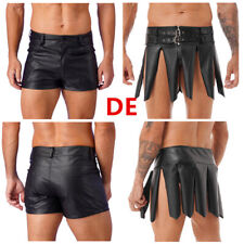 DE Herren Kunstleder Kilt