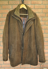 Senator Jacke Kurzmantel 56 braun Nubuk Style abnehmbarer Kragen Wildlederoptik