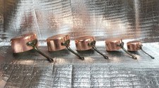5er Set Kupfertöpfe Kupfer Kaserollen 2,4 Kilo