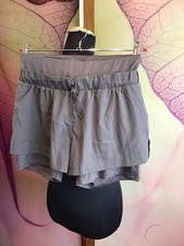 CRANE DAMEN SHORTS LAUFHOSE TRAININGSSHORTS 2in1  Gr. M 40/42 GRAU NEU