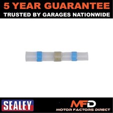 Sealey Schrumpfstoßverbinder Lötanschluss 16-14 AWG blau 25 Stück