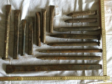 15 VERSCHIEDENE MEISSEL # FLACHMEISSEL, SPITZMEISSEL # GEBRAUCHT # VINTAGE