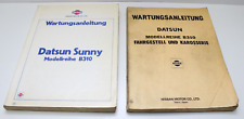 Werkstatthandbuch Nissan Datsun Sunny B310 Wartung Reparatur Anleitung Buch
