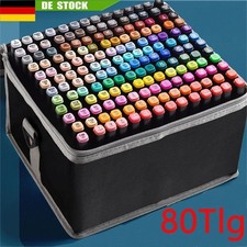 80 Farbe Acrylstifte Marker Set Permanent Pen Für DIY Graffiti Sketch Dual Pen