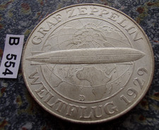 Weimar 5 Mark 1930 D Zeppelin