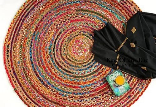 Rund teppich jute - teppich, geschenk