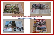 Husqvarna TE 310 mit 39PS Literaturpaket - 3 komplette Zeitschriften