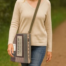 Sunsa Vintage Umhängetasche. Patchwork Schultertasche. Canvas Crossbody Tasche