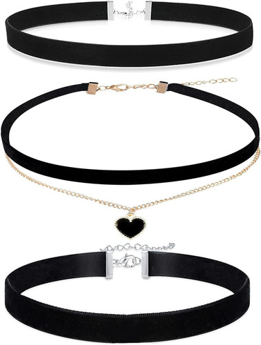 Stück choker schwarz - 3,