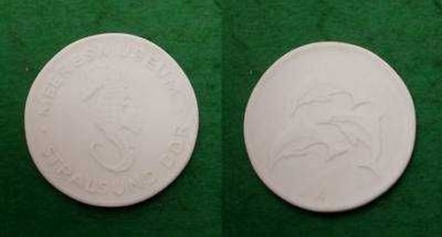 Rare ddr porzellan medaille - porzellan,