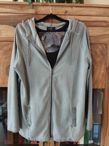 Jacke sweatjacke cardigan grau - jacke,
