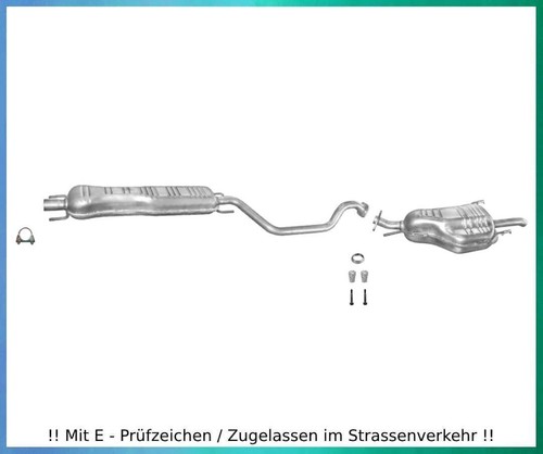 Auspuffanlage für opel zafira - für,