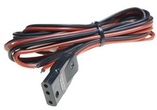 ✅CB Mobilfunk DC Stromkabel 3pol Flachstecker 1,8m mit Sicherungshalter 3A