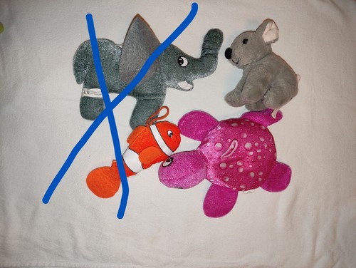 Kleine stofftiere - 2x,
