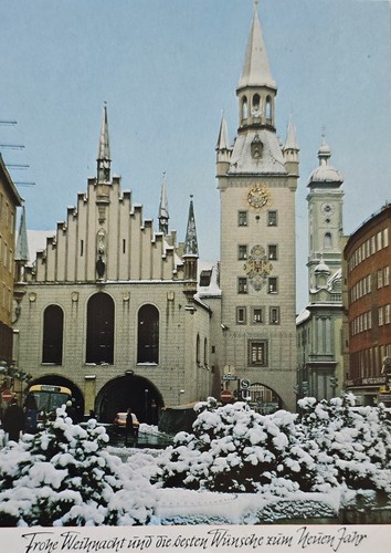 München marienplatz altes - ak,
