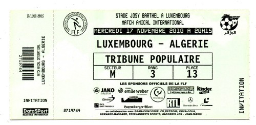 Ticket lsp luxemburg - luxemburg,