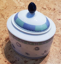 Zuckerdose Heinrich Winterling aus Service Dessina Clivia Blumenmuster, wie neu