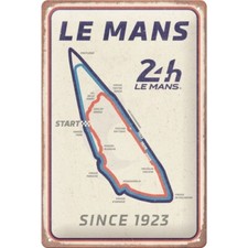 Le Mans Blechschild 30 cm 24 h