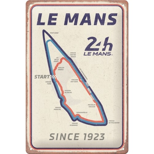 Mans blechschild 24 h - mans, cm