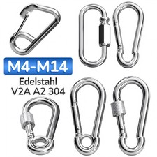 Karabinerhaken edelstahl - karabinerhaken,
