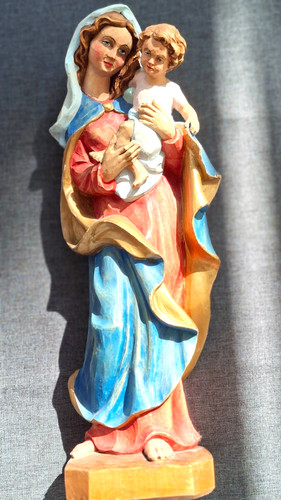 Madonna mit kind holz - kind,