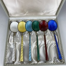 6 Muschel Löffel 925 Sterling