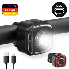 Fahrradlicht Set StVZO OSRAM LED Fahrrad Beleuchtung Akku Scheinwerfer Rücklicht