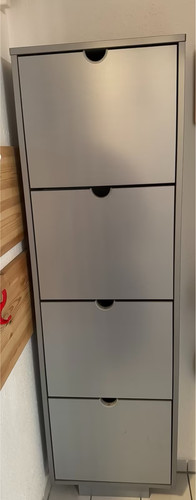 Schuhschrank grau kipper - schuhschrank,