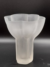 Rosenthal Glasvase frosted Tapio Wirkkala 18 cm Vase Glas Finnland