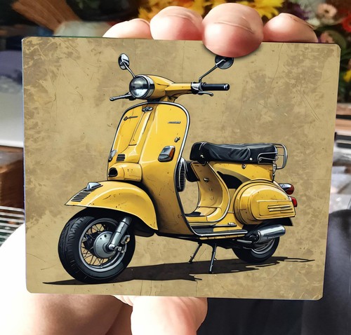 Gelber vespa roller 10cm - gelber,