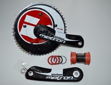 VISION Metron TT Kurbelgarnitur 386EVO 2-fach Carbon Kurbel mit Innenlager BB30