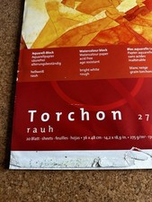 Torchon Aquarellblock Rauh 36x48 Außen Farbspuren