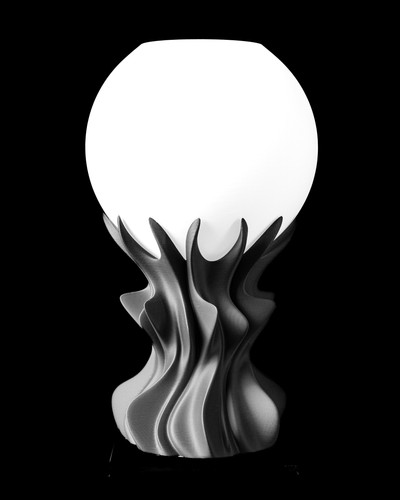 Tischlampe kugel druck - tischlampe, 3d-druck