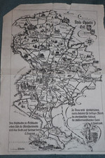 Vintage handgezeichnete Karte