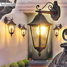 klassische Garten Aussen Wand Leuchten Down Hof Veranda Terrassen Lampen schwarz
