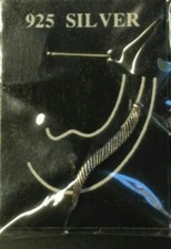 Einzel Ohrstecker Blatt 925