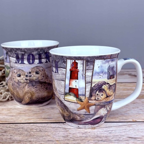 Kaffeebecher mit seehunde - mit, moin