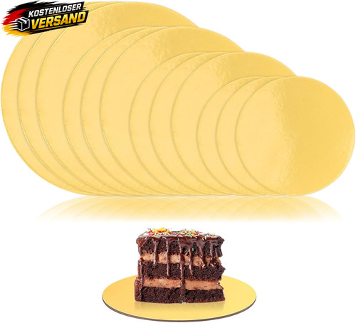 Stück gold cake board - 12,