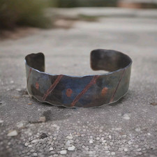 Wikinger Armreif | Kupfer | Massiv | Unisex | Mittelalter Schmuck | Handgemacht