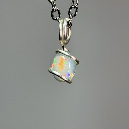 Halskette mit welo opal - halskette,